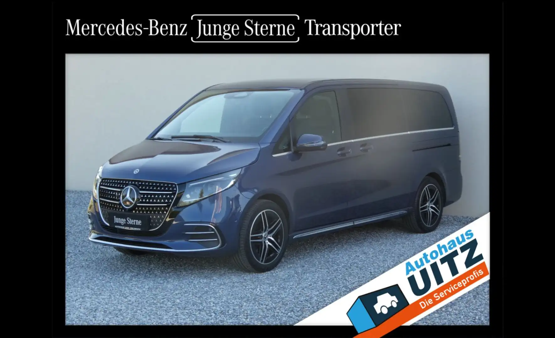 Mercedes-Benz V 300 d 4M AVANTGARDE Lang +AHK+MBeam+Burm+Pano+ Blau - 1