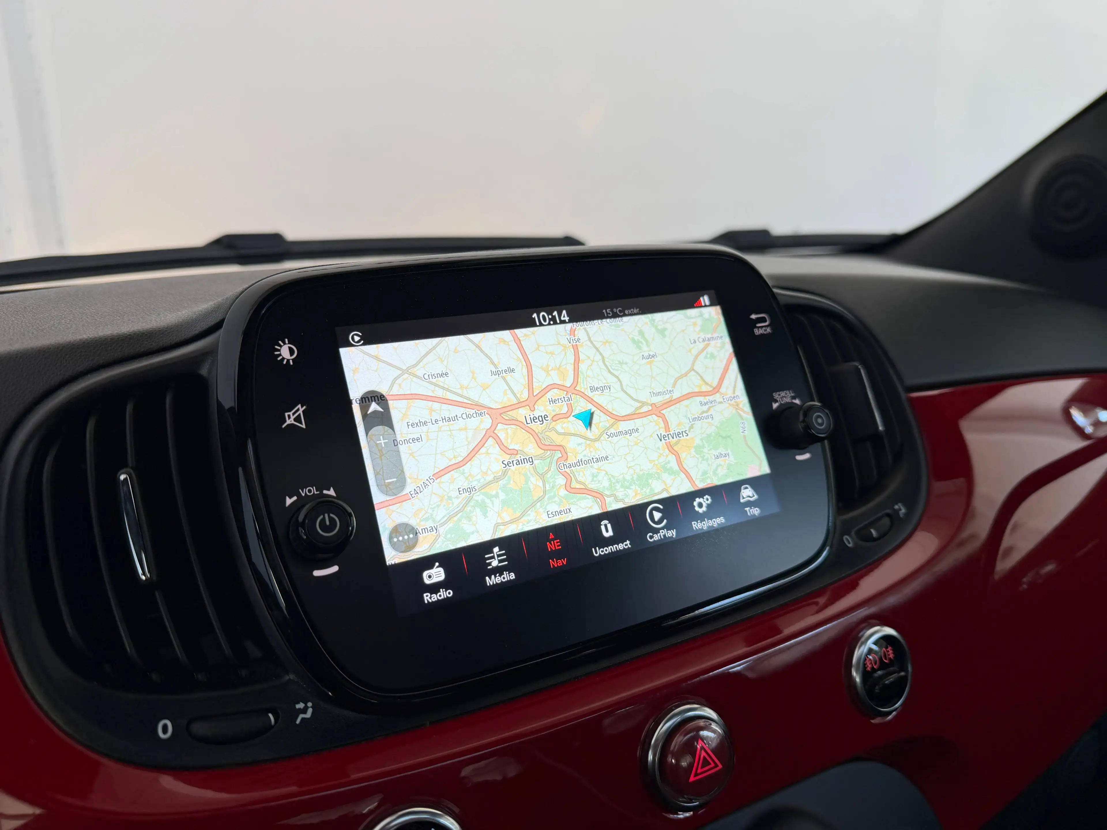 Fiat 500 1.0i MHEV Red - Toit ouvrant - Carplay - Cruise Control - Capteurs de recul - Climatisation - 1 an de garantie — photo 11
