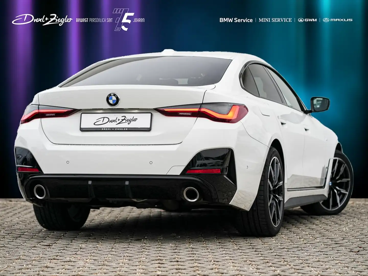 BMW 420 420d Gran Coupe M-Sport 19 AHK GSD ACC KoZg HiFi Weiß - 2