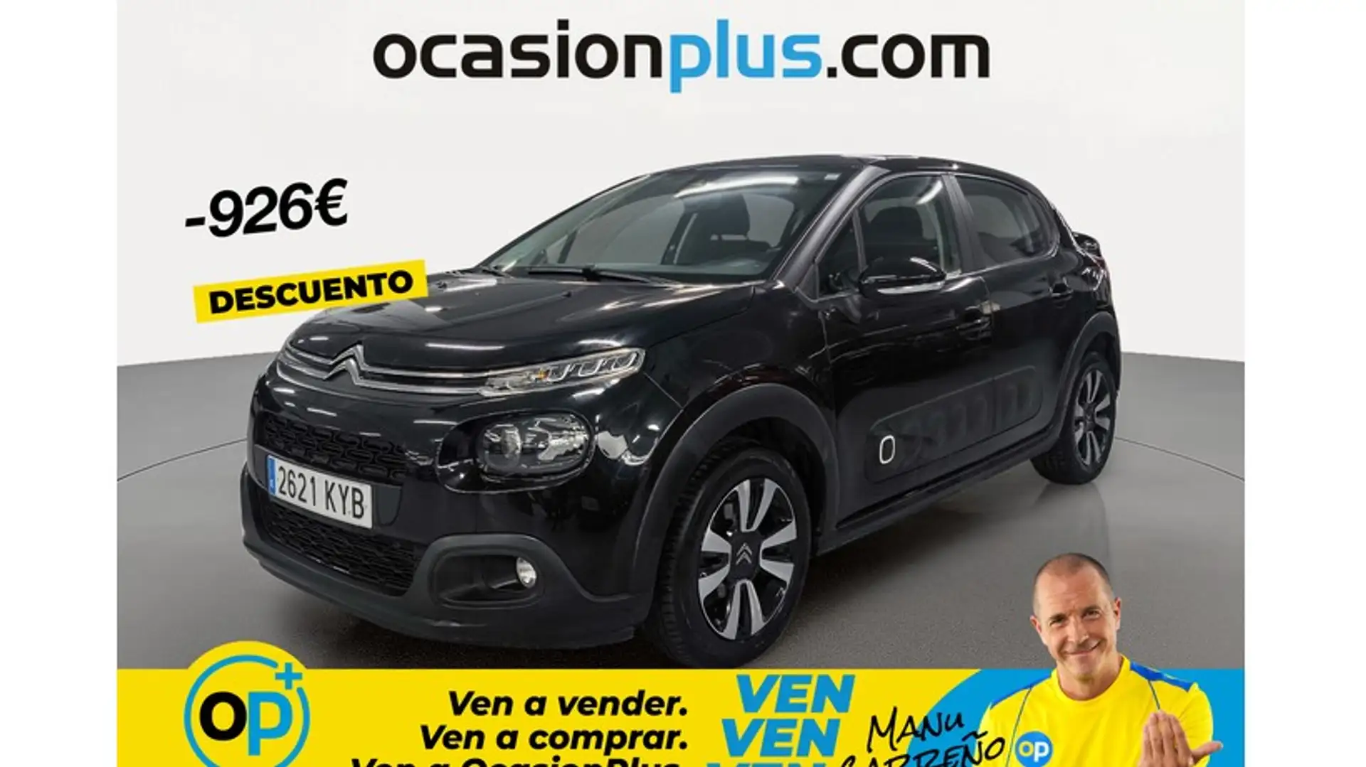 Citroen C3 1.2 PureTech Feel 68 Negro - 1