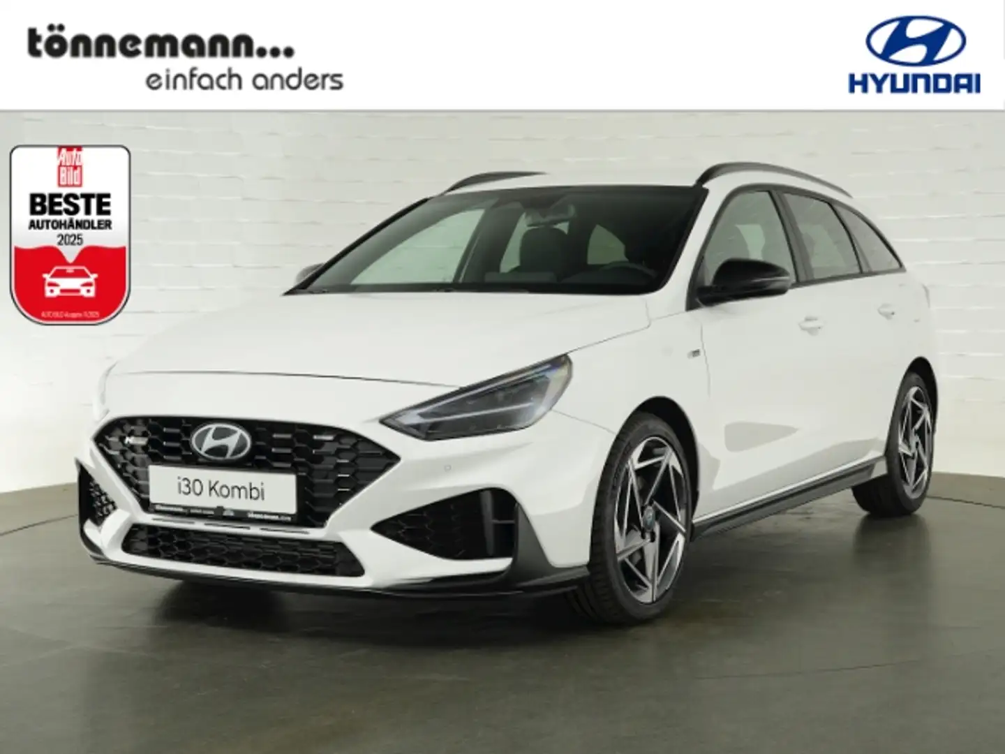 Hyundai i30 FACELIFT T-GDI N-LINE 48V DCT+VOLL LED+NAVI+RÜCKFA Weiß - 1