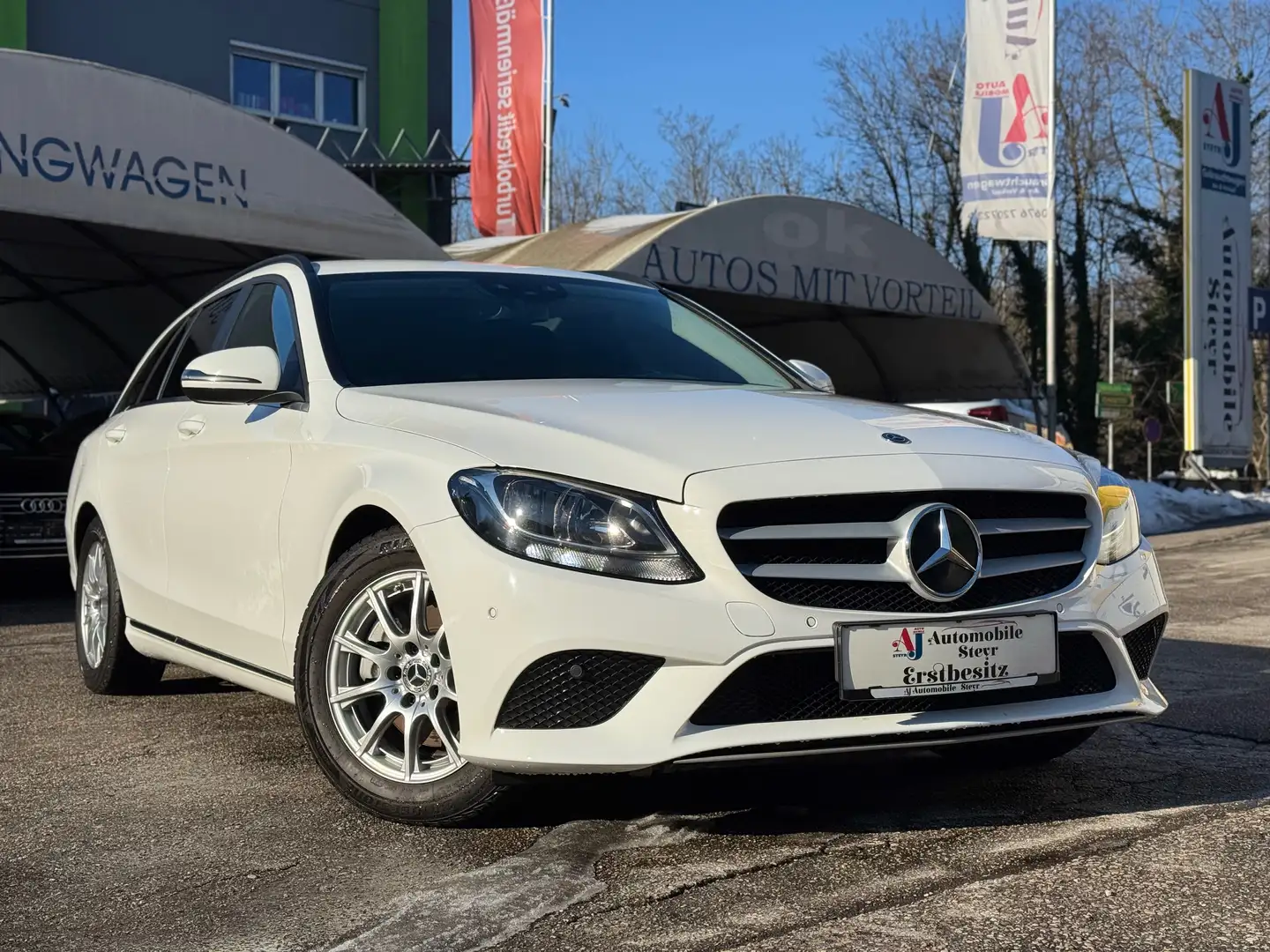 Mercedes-Benz C 220 d T Kombi 9G-TRONIC+Navi+Apple CarPlay+Kamera+AHK Weiß - 1