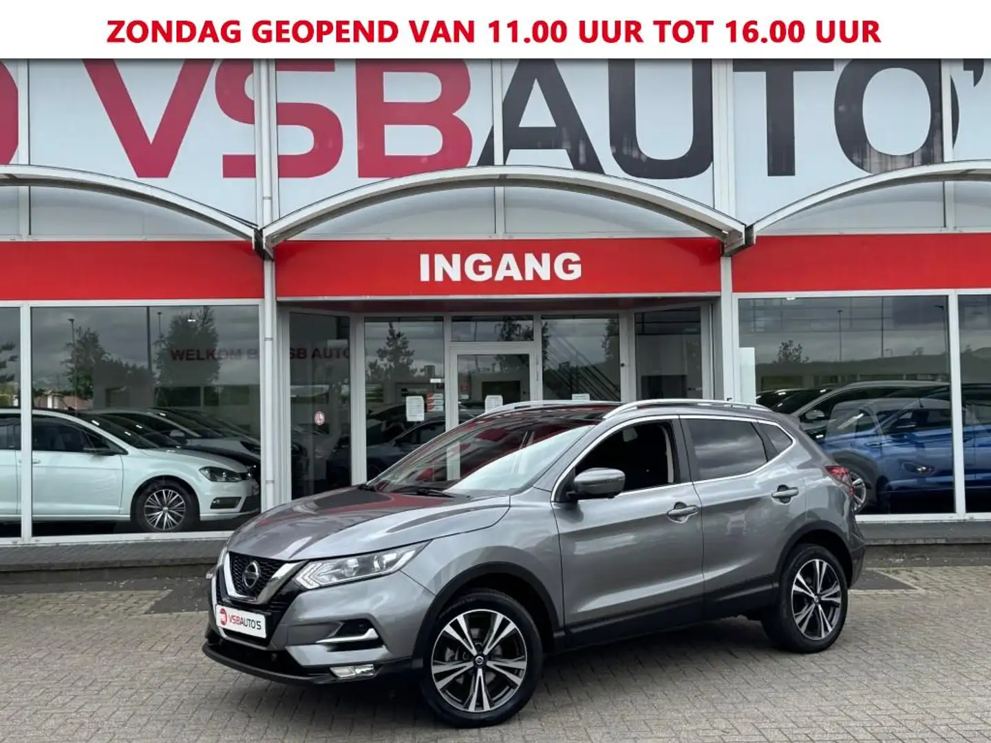 Nissan Qashqai 1.3 DIG-T 140PK TEKNA LED NAVI PANO-DAK CAMERA AIR Grijs - 1