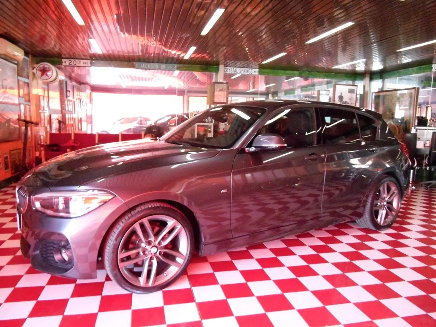 BMW 118 118d Msport 5p AUTOM+TETTO+NAVIG+UNIPROP.!!! Grau - 1