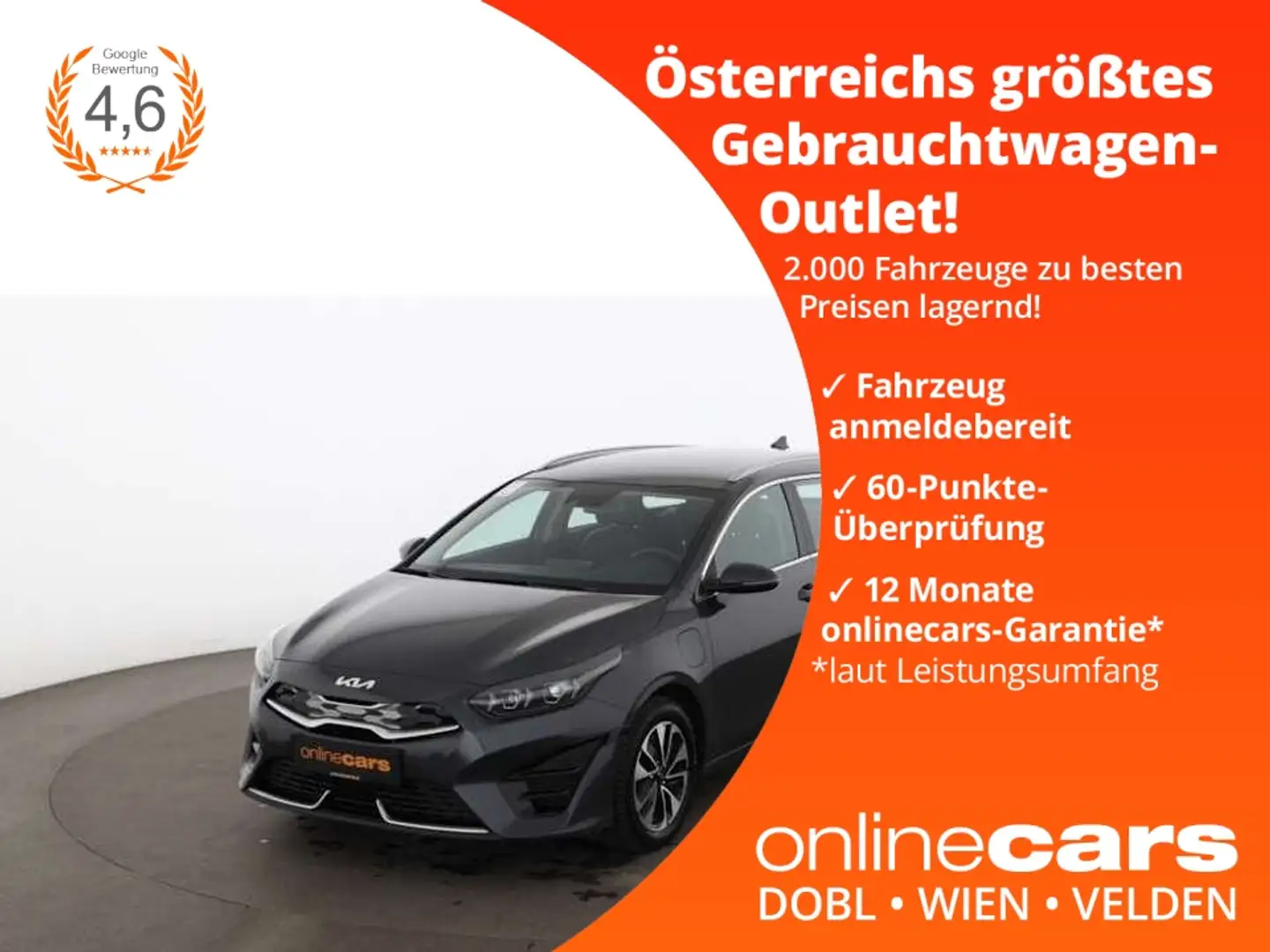 Kia Ceed SW / cee'd SW Ceed SW 1.6 Spirit PHEV Aut LED RADAR LEDER NAVI Grau - 1