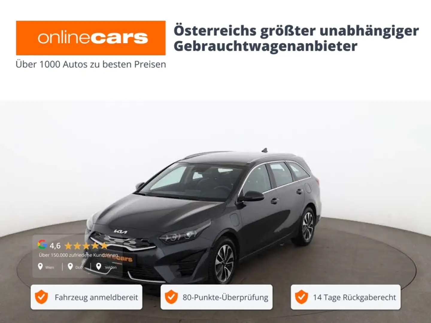 Kia Ceed SW / cee'd SW Ceed SW 1.6 Spirit PHEV Aut LED RADAR LEDER NAVI Gris - 1