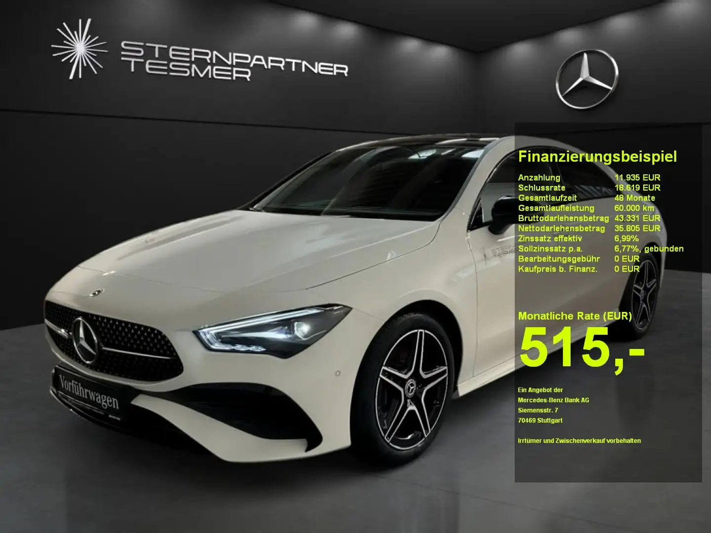 Mercedes-Benz CLA 200 Coupé AMG-ADVANCE-PLUS+StHz+PANO+MEMORY Weiß - 1