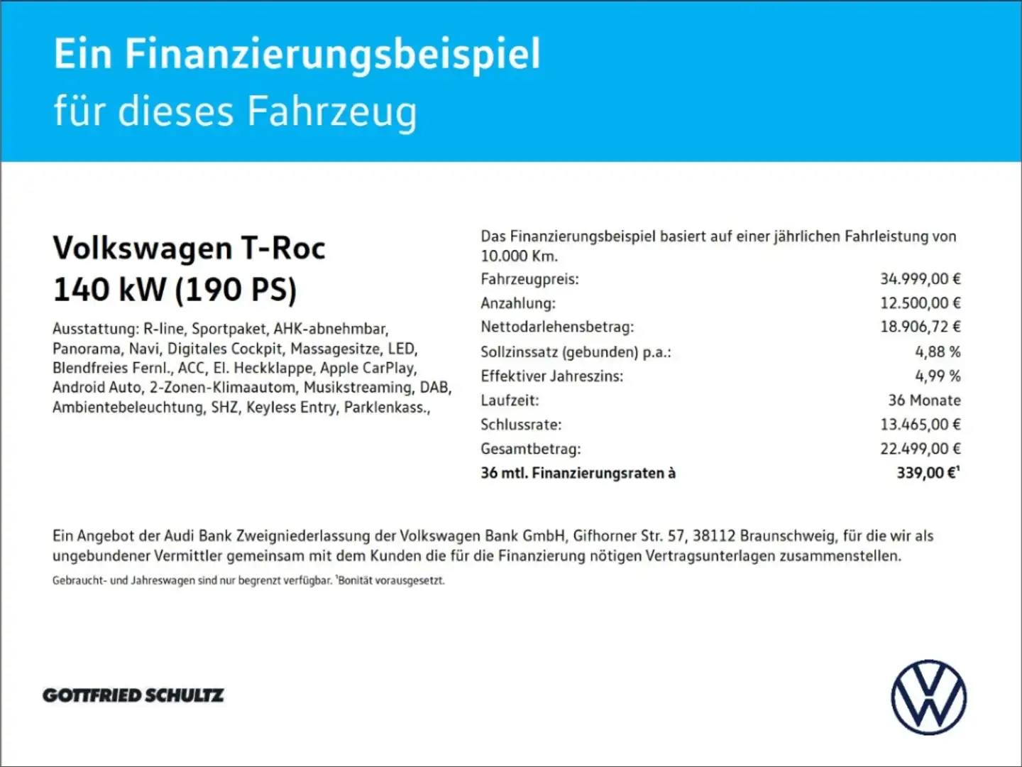 Volkswagen T-Roc R-Line 2.0 TSI ACC AHK PANO MATRIX PARK GARANTIE Blau - 2