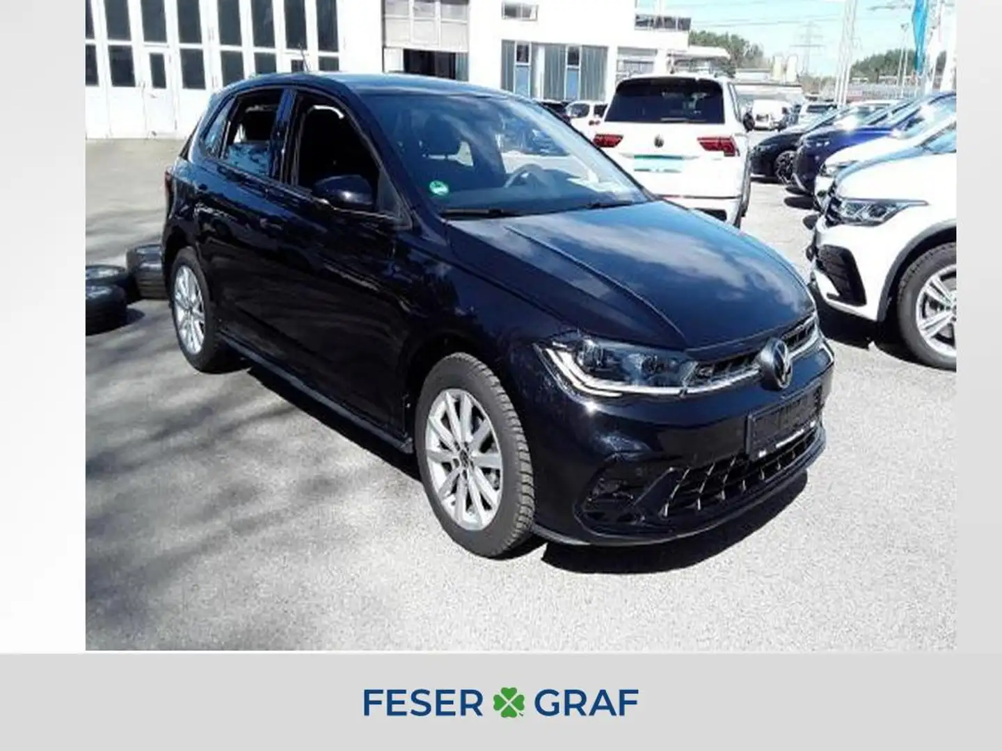 Volkswagen Polo 1.0 TSI DSG R-LINE KAM LED-MATRIX ACC NAVI Schwarz - 1