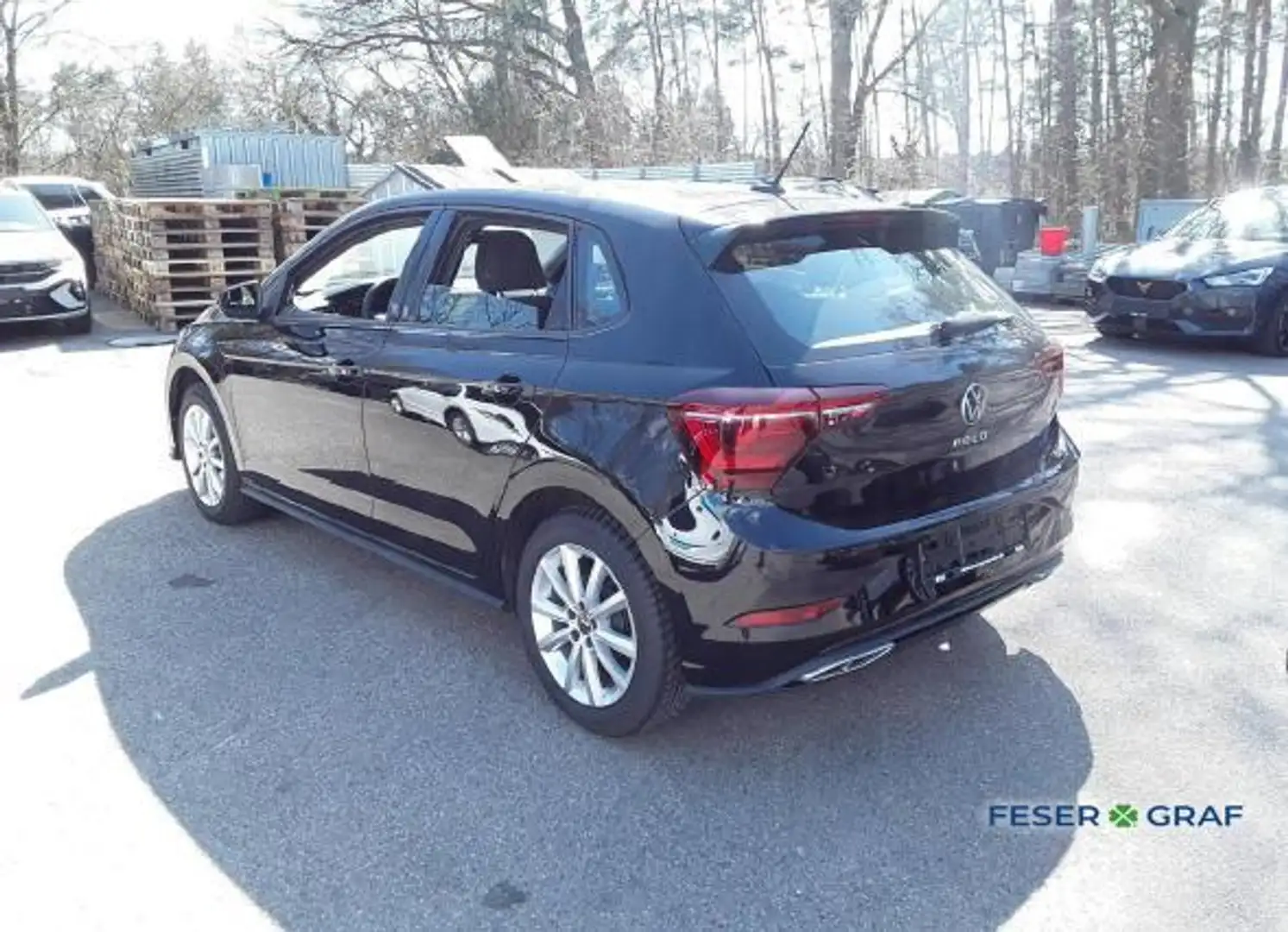 Volkswagen Polo 1.0 TSI DSG R-LINE KAM LED-MATRIX ACC NAVI Schwarz - 2