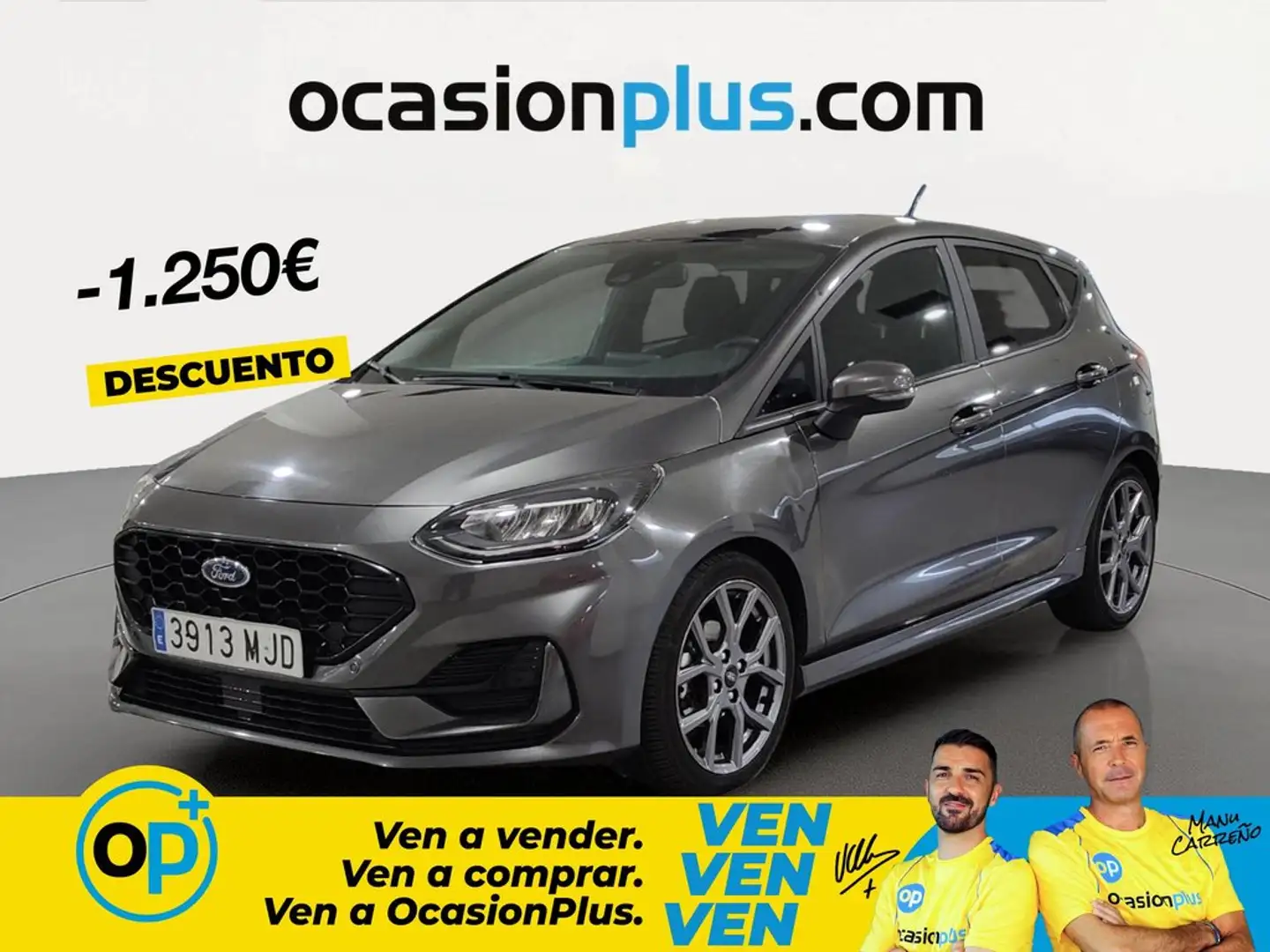Ford Fiesta 1.0 EcoBoost MHEV ST Line 125 Gris - 1