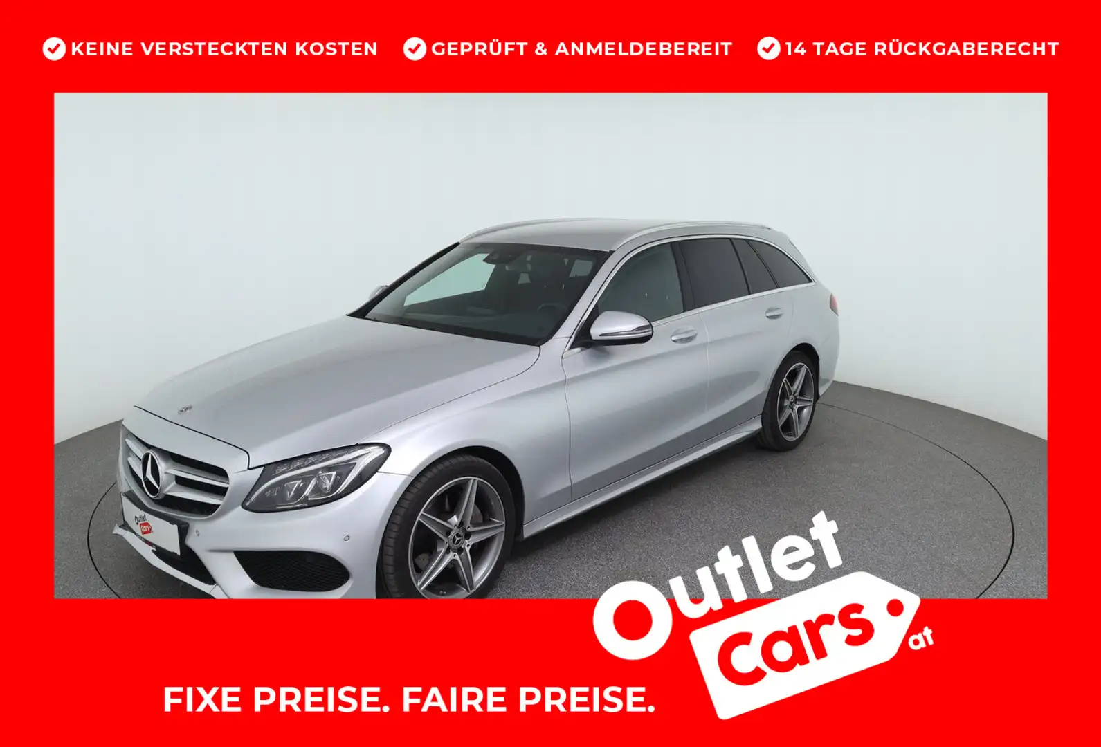 Mercedes-Benz C 220 220 d T 4MATIC Aut. Srebrny - 1