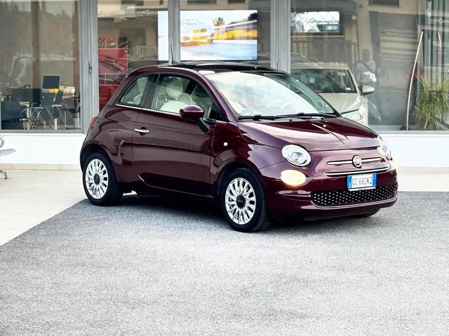 Fiat 500 1.2 69CV Lounge Neo E6 - 2020 Brun - 1