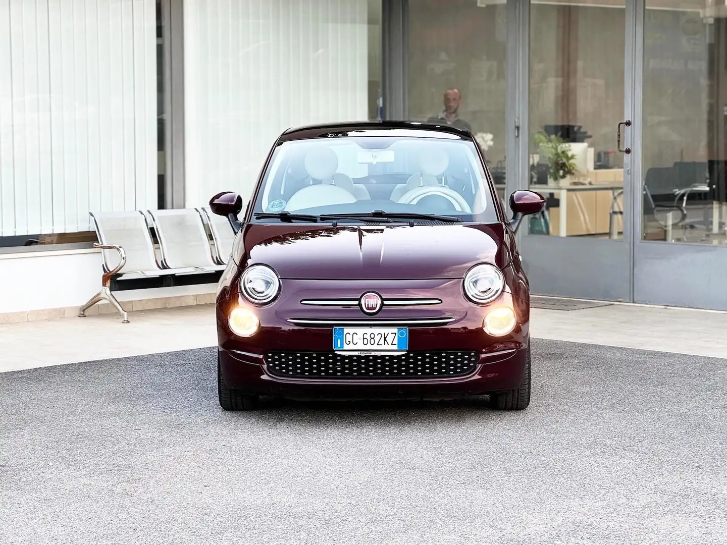 Fiat 500 1.2 69CV Lounge Neo E6 - 2020 Brun - 2