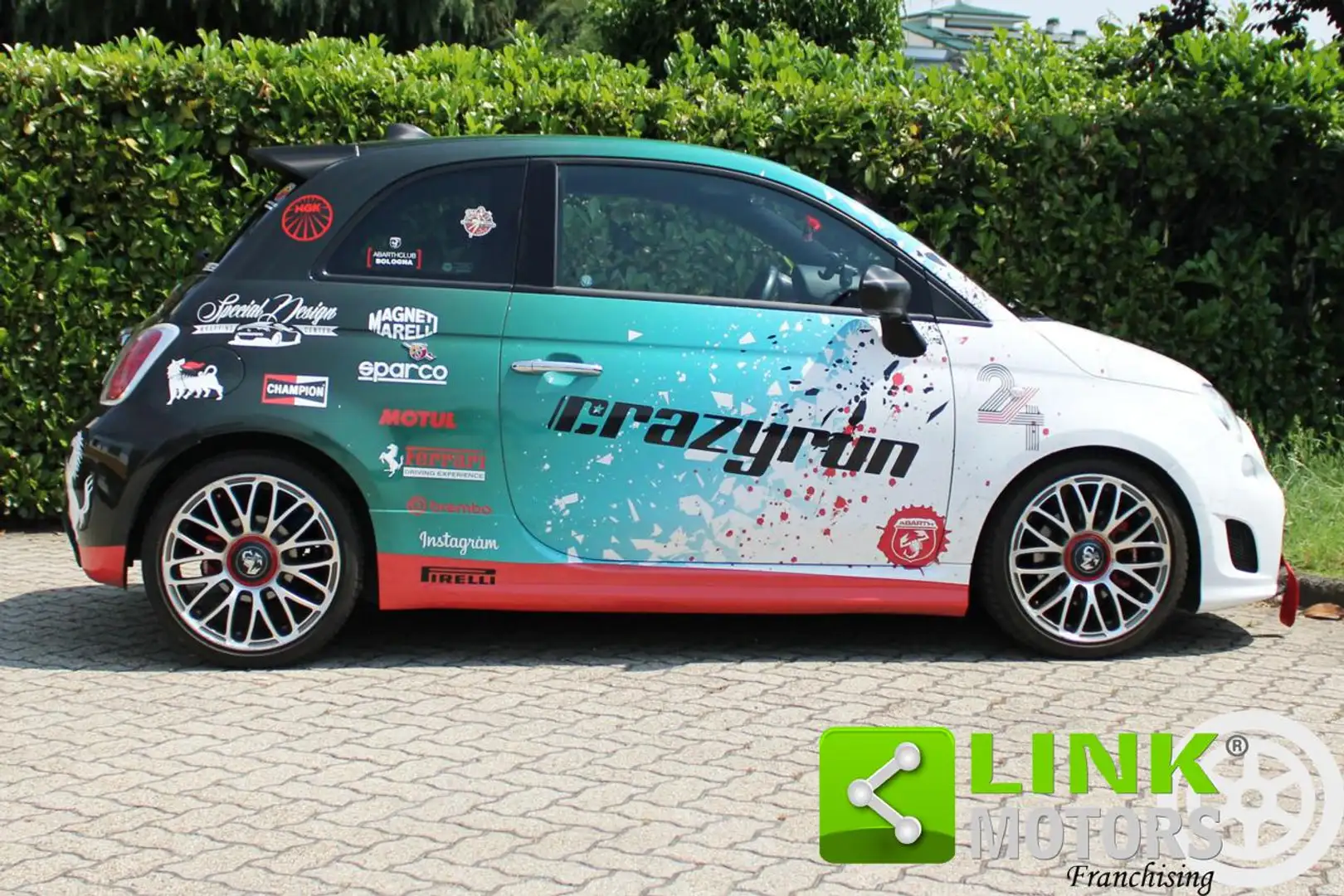 Abarth 500 1.4 T-Jet 135 CV Total Wrap for CRAZYRUN Blanco - 2