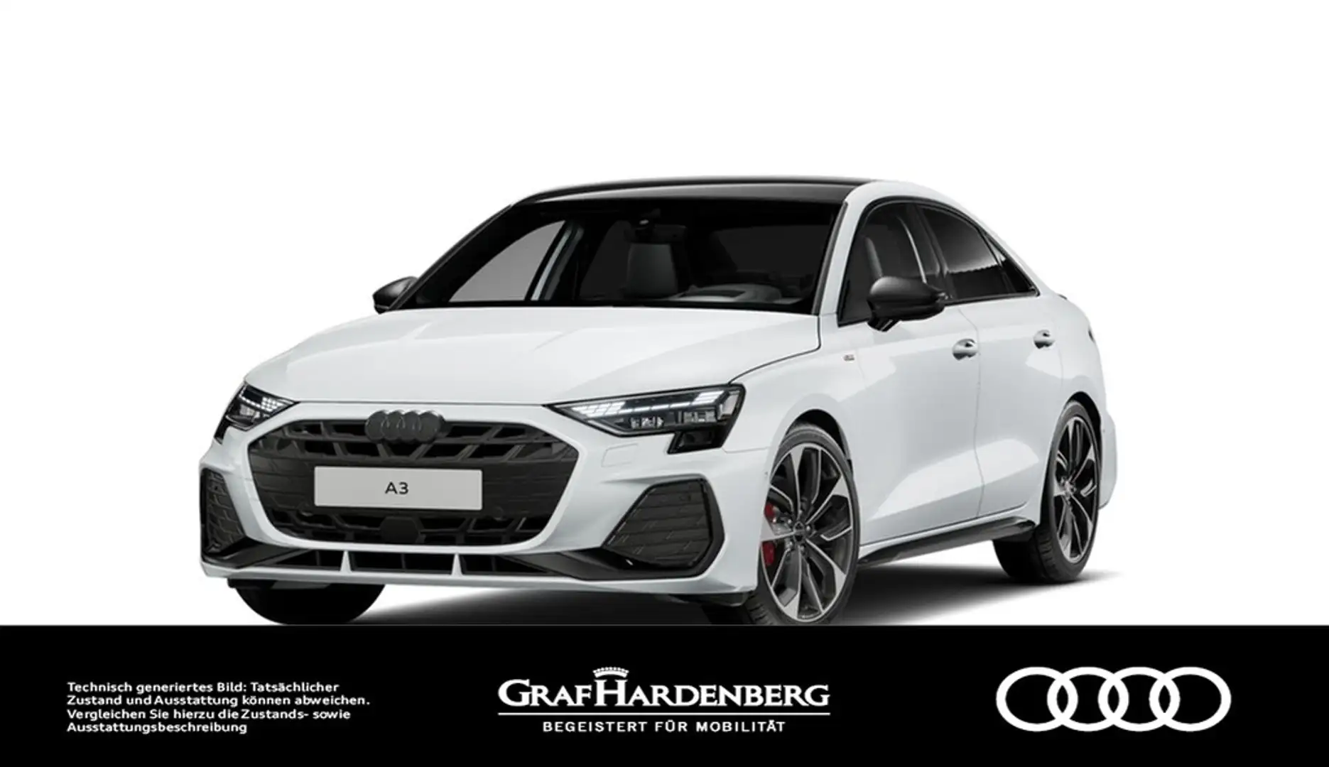 Audi A3 Lim. 35 TFSI S line LED Navi HuD AHK ACC Weiß - 1