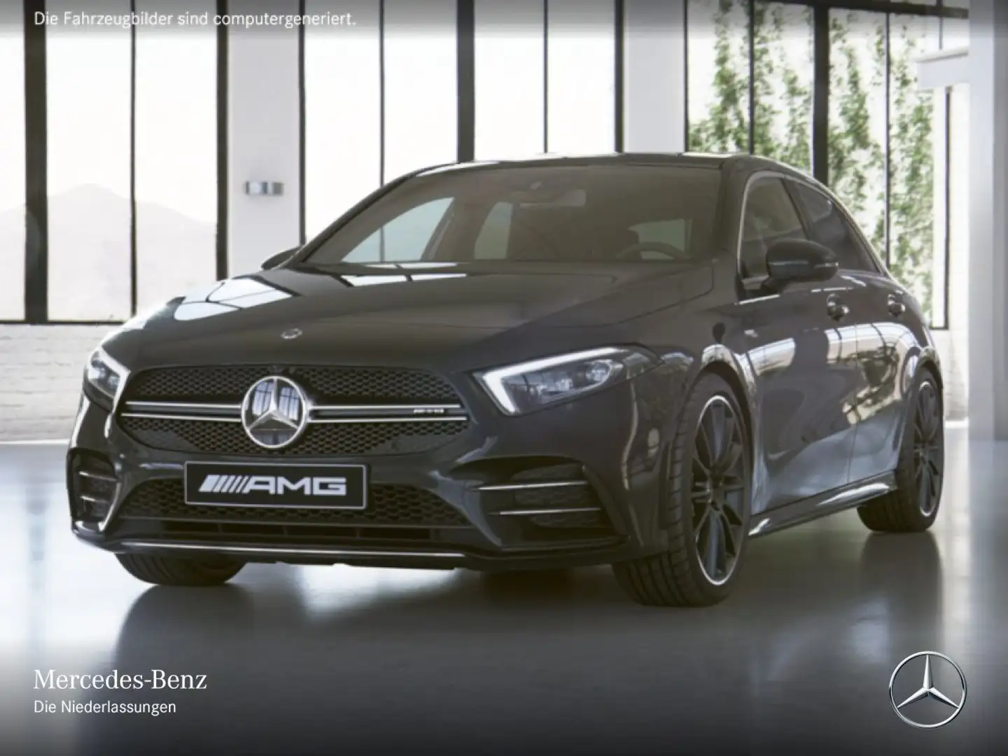 Mercedes-Benz A 35 AMG A 35 4M Kompakt AMG+PANO+MULTIBEAM+KAMERA+19"+7G Schwarz - 2