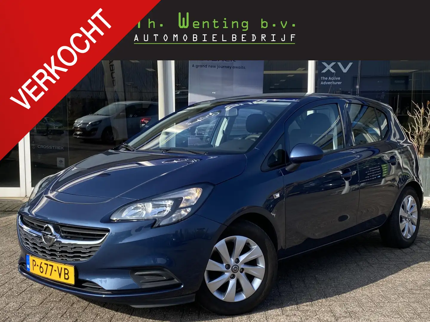 Opel Corsa 1.2 | Nieuwe Koppeling | Trekhaak | Koplampen Auto Blauw - 1