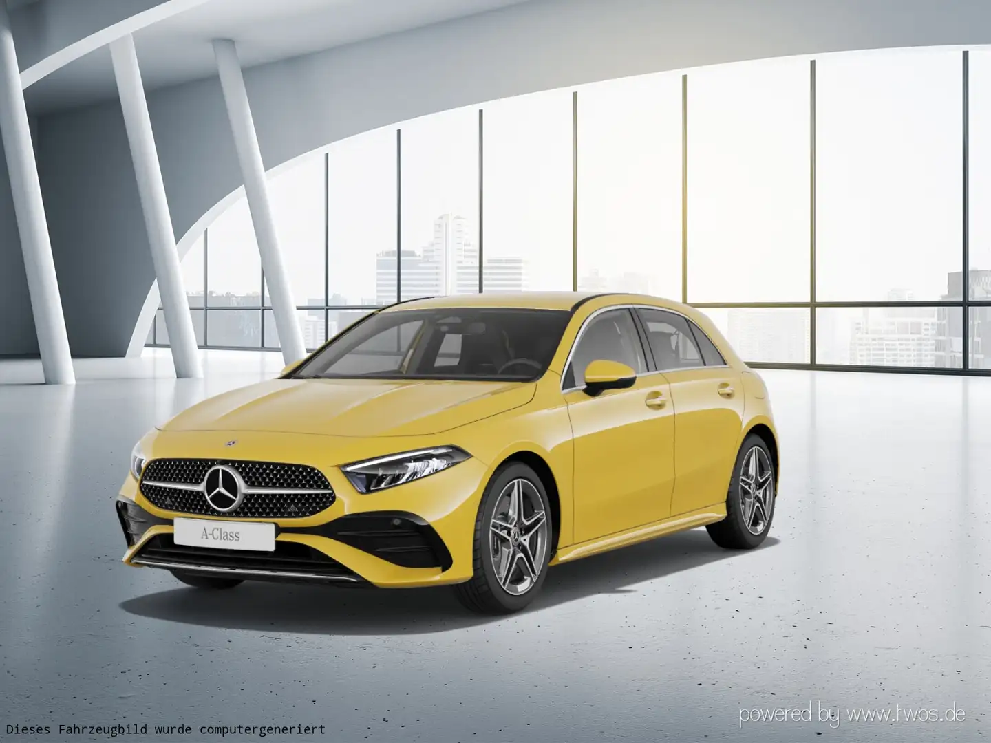 Mercedes-Benz A 250 A 250 4MATIC Kompaktlimousine  AMG Line Navi/Klima Gelb - 2