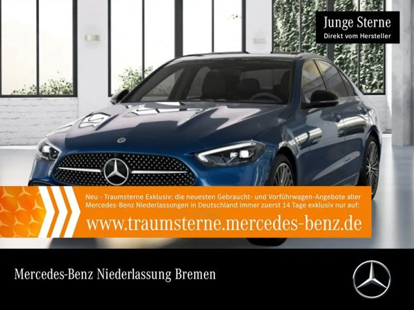 Mercedes-Benz C 300 AMG WideScreen Pano LED Night Kamera PTS 9G Azul - 1