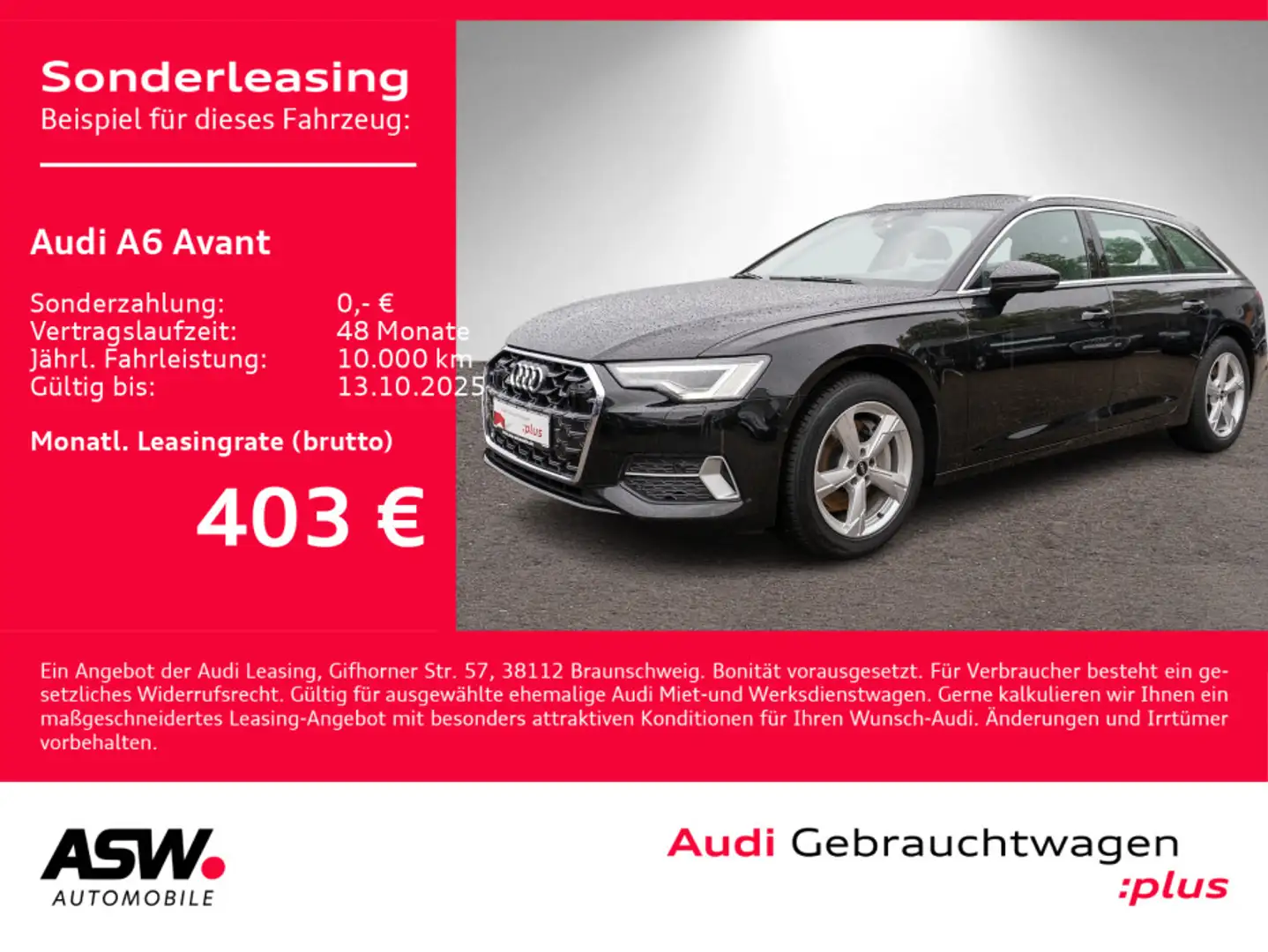 Audi A6 advanced 45TFSI Navi Matrix AHK RFK ACC Schwarz - 1
