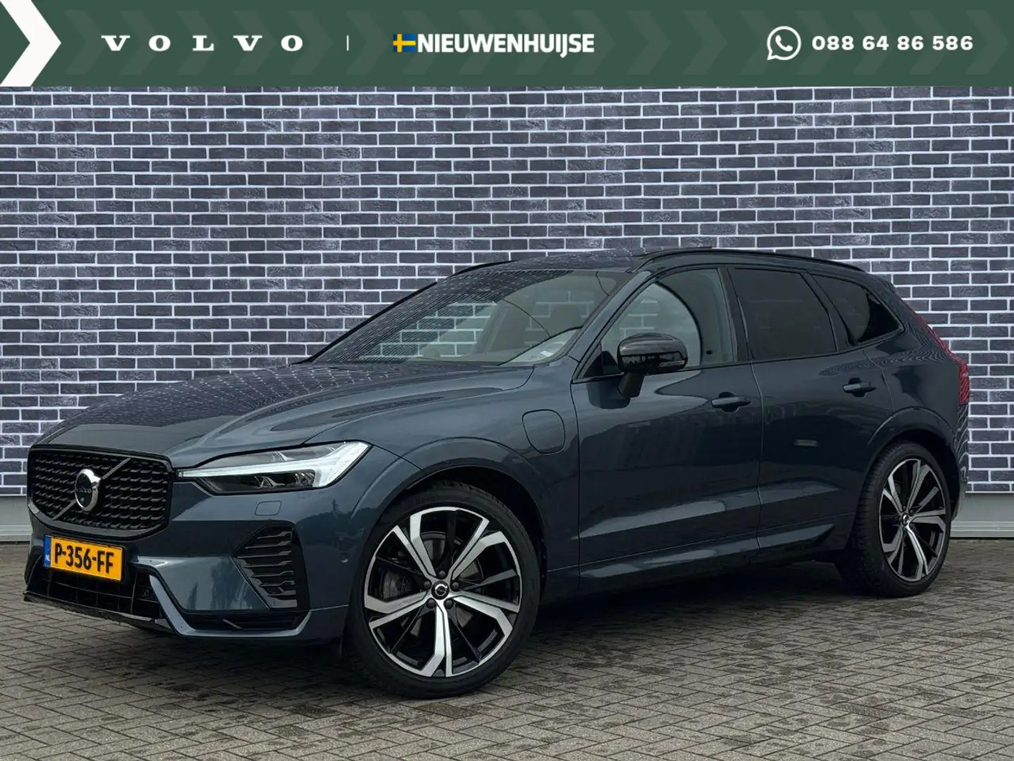 Volvo XC60 2.0 T6 Plug-in hybrid AWD R-Design | Long Range | Blauw - 1