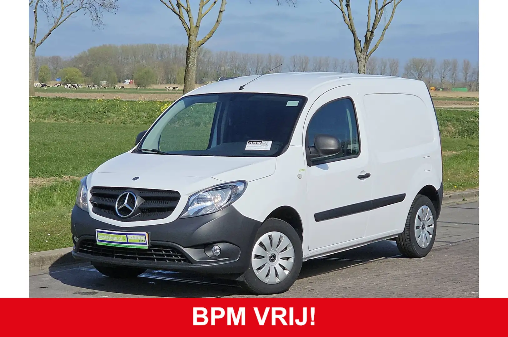Mercedes-Benz Citan 108 CDI airco, navi, zijdeur, trekhaak, 17 dkm.!!! Wit - 1