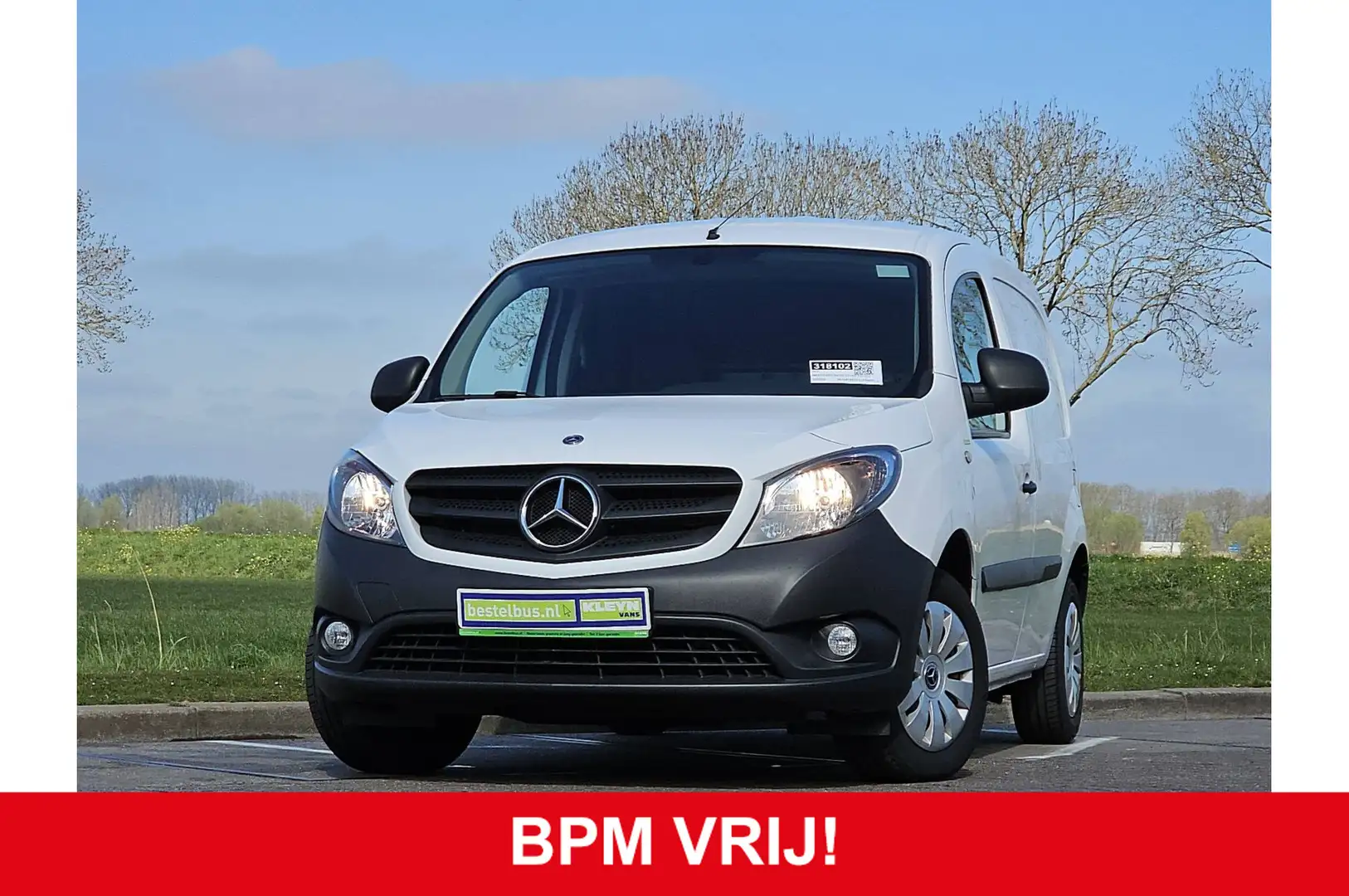 Mercedes-Benz Citan 108 CDI airco, navi, zijdeur, trekhaak, 17 dkm.!!! Wit - 2