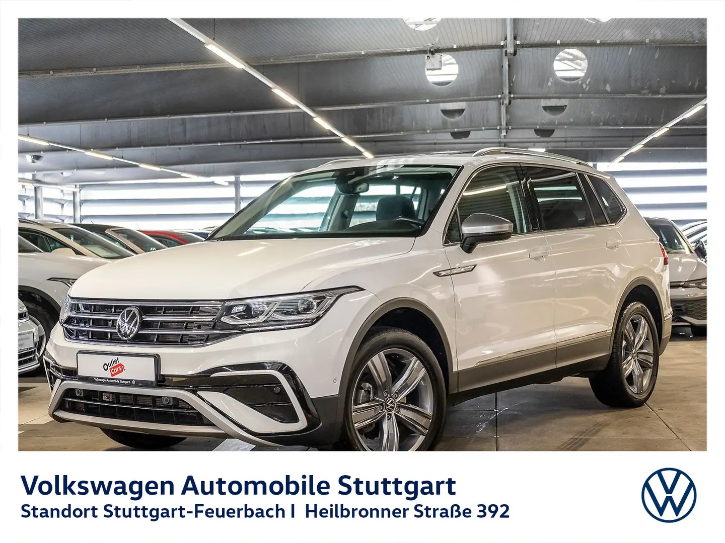 Volkswagen Tiguan Allspace 2.0 TDI Elegance DSG Navi AHK Weiß - 2