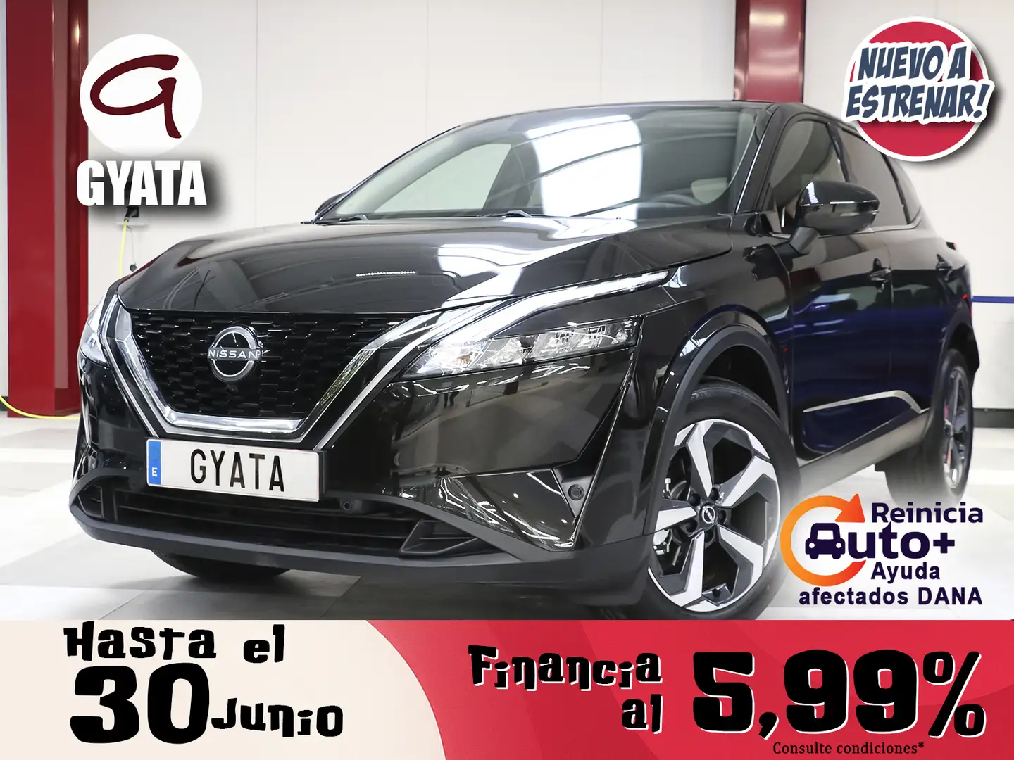 Nissan Qashqai 1.3 DIG-T mHEV 12V N-Style 4x2 Aut. 116kW Negro - 1