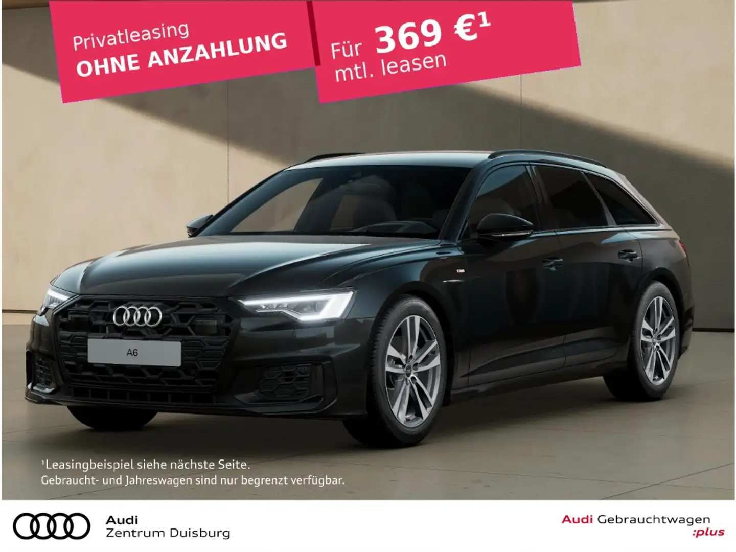 Audi A6 Avant 40 TDI S line Czarny - 1
