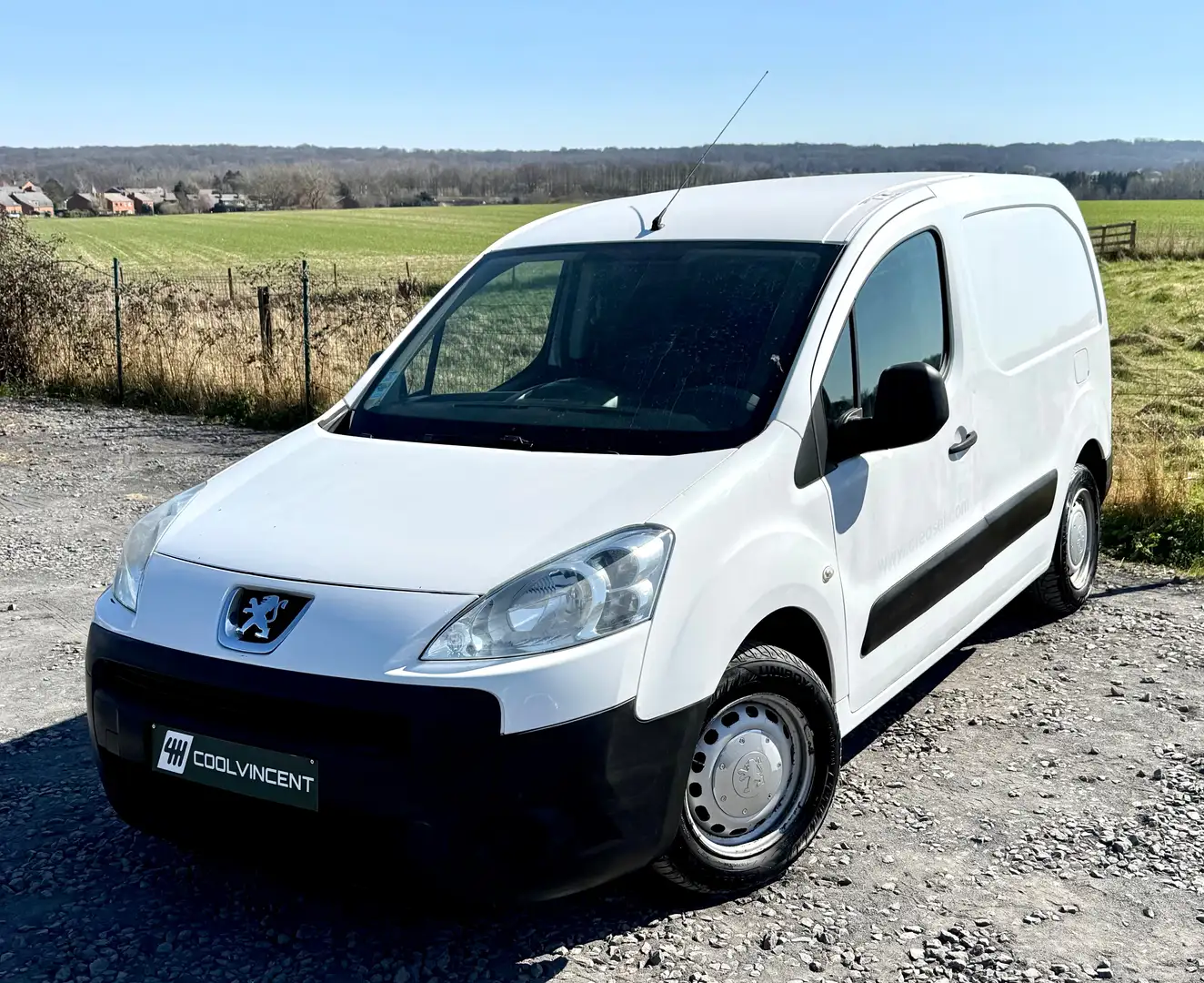Peugeot Partner 3 places 1er propriétaire-Airco-3305 € + TVA Biały - 1