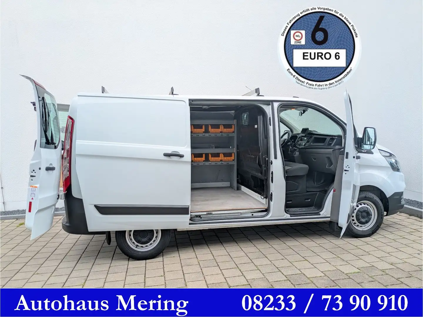 Ford Transit Custom Dachständer Kamera Regal DAB USB Weiß - 1