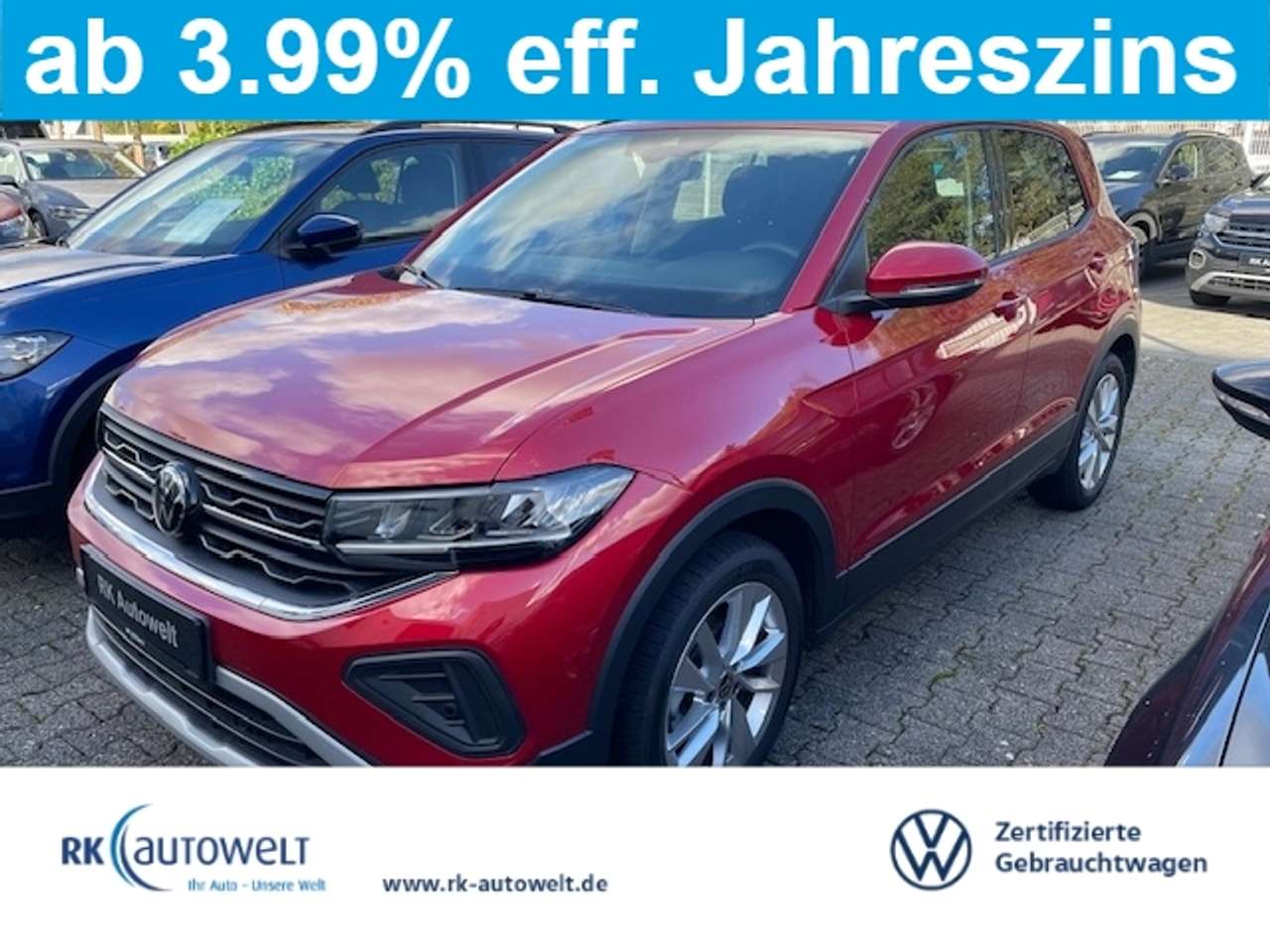 Volkswagen T-Cross 2024 — 1.0 TSI DSG Life 17Zoll Allwetter LED ACC Apple Ca