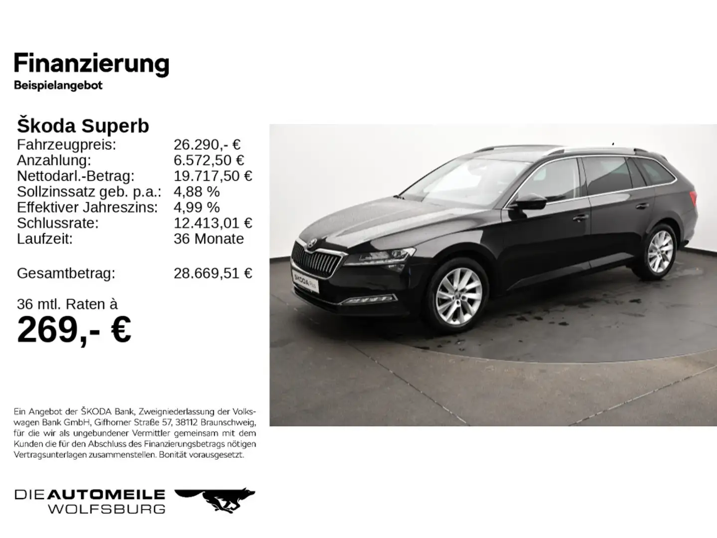 Skoda Superb 3 III Combi 2.0 TSI DSG Style Standhzg/Rü Zwart - 2