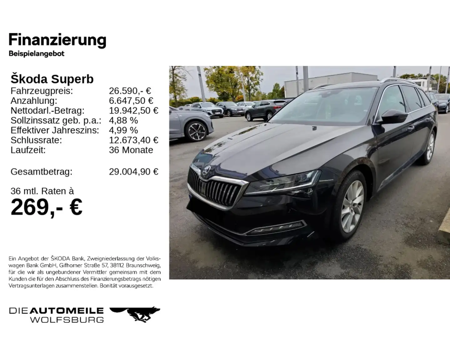 Skoda Superb 3 III Combi 2.0 TSI DSG Style Standhzg/Rü Noir - 2
