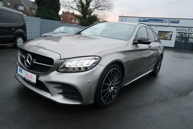 Mercedes-Benz C 220 T d AMG Night Edition # AHK #mojavesilber