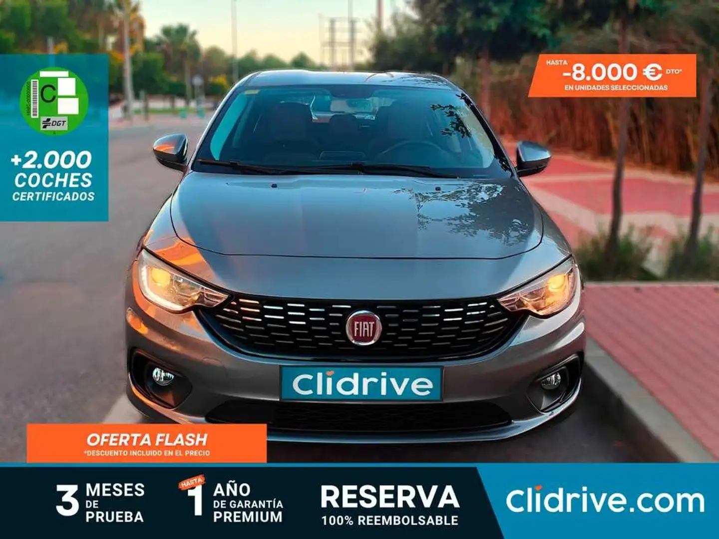 Fiat Tipo 1.4 16v Lounge 95 CV gasolina Gris - 1