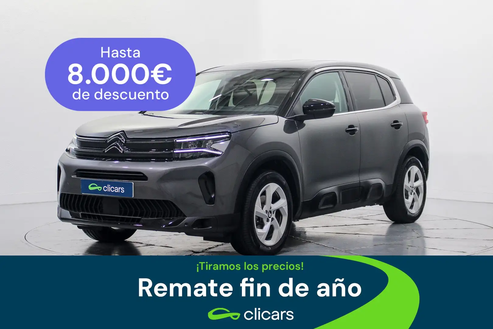 Citroen C5 Aircross Hybrid Plus e-DCS6 136 Gris - 1