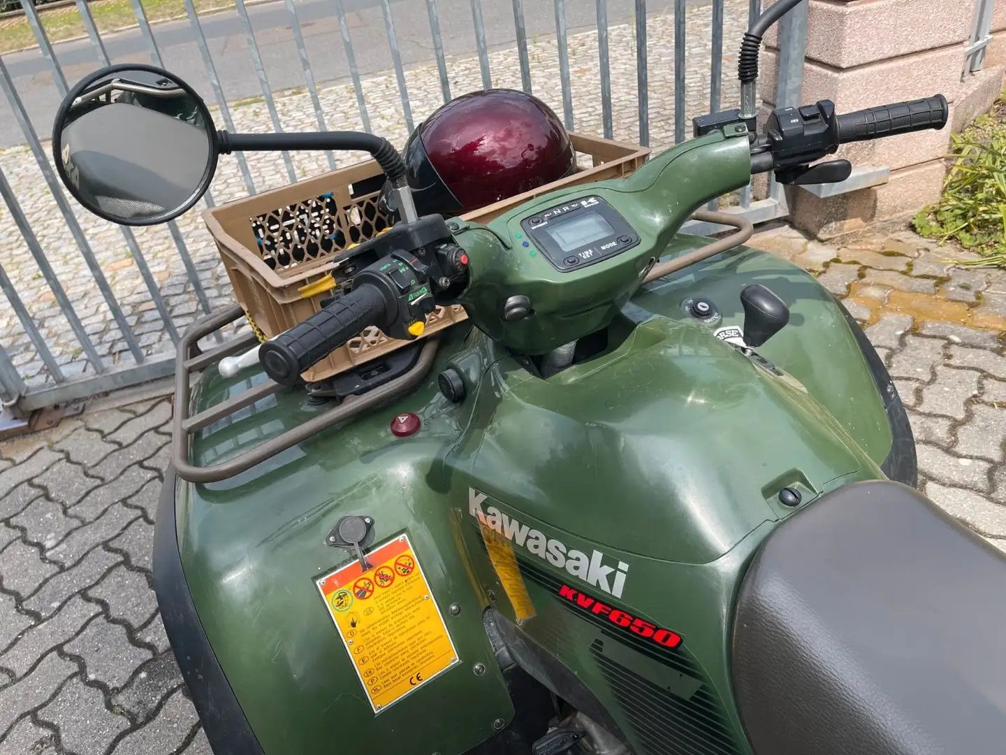Kawasaki KVF 650 mit Seilwinde Grün - 2