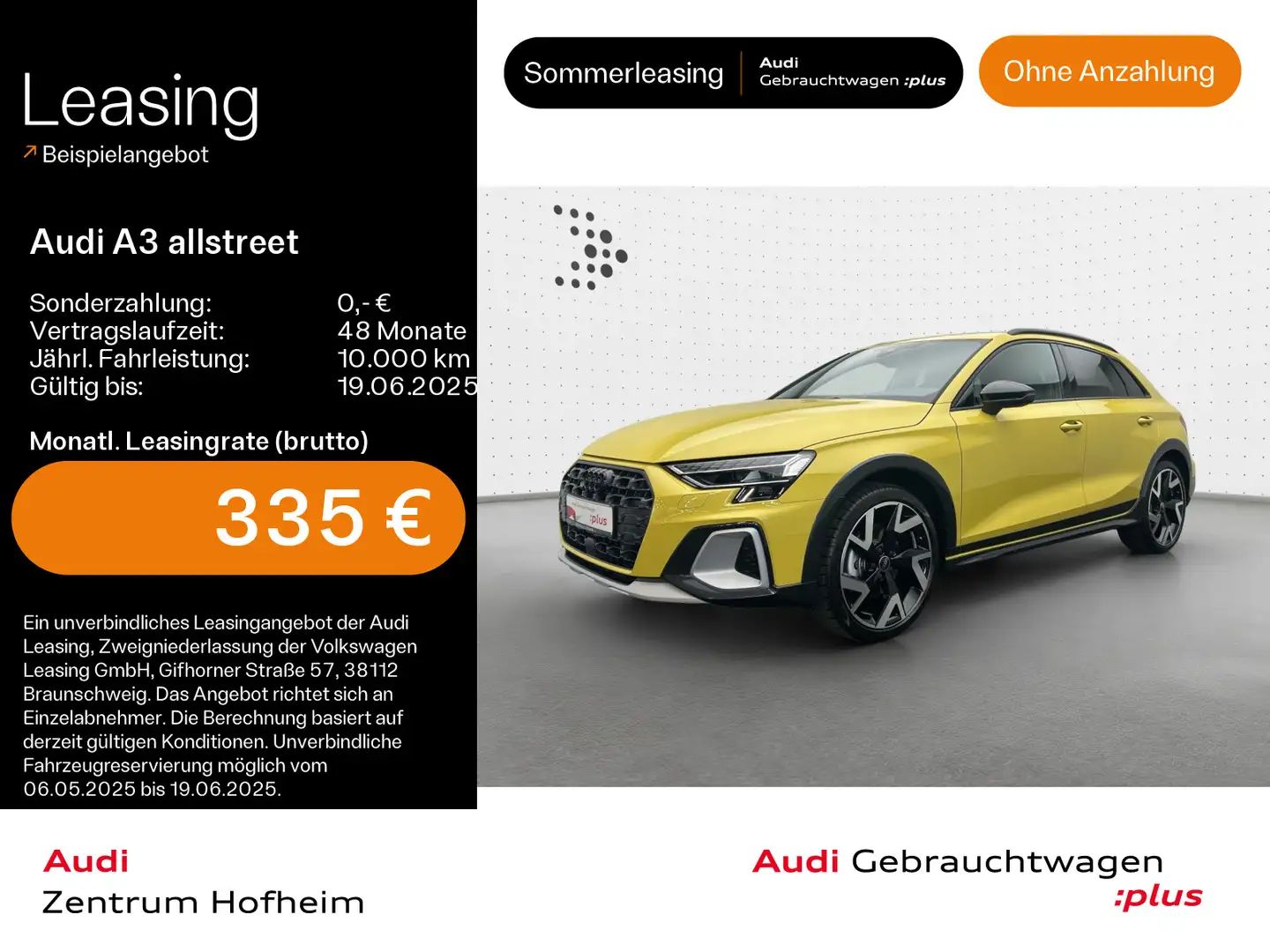 Audi A3 35 TFSI S tro*Sonos*HUD*S-Sitze*Rau Gelb - 1