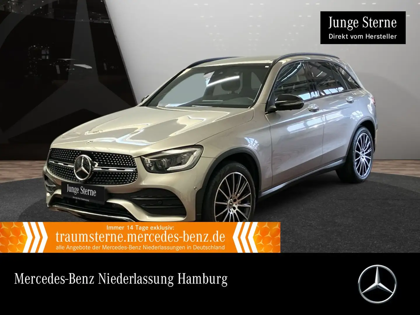 Mercedes-Benz GLC 300 4M AMG+NIGHT+PANO+360+MULTIBEAM+FAHRASS+9G Silber - 1