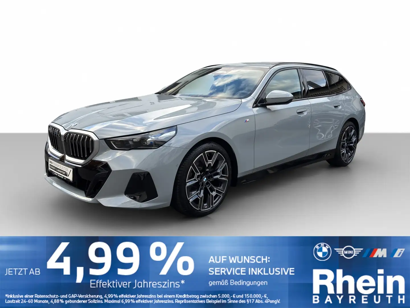 BMW 520 d Touring M Sport Navi AdapLED AHK ACC Alarm Navi Grau - 1
