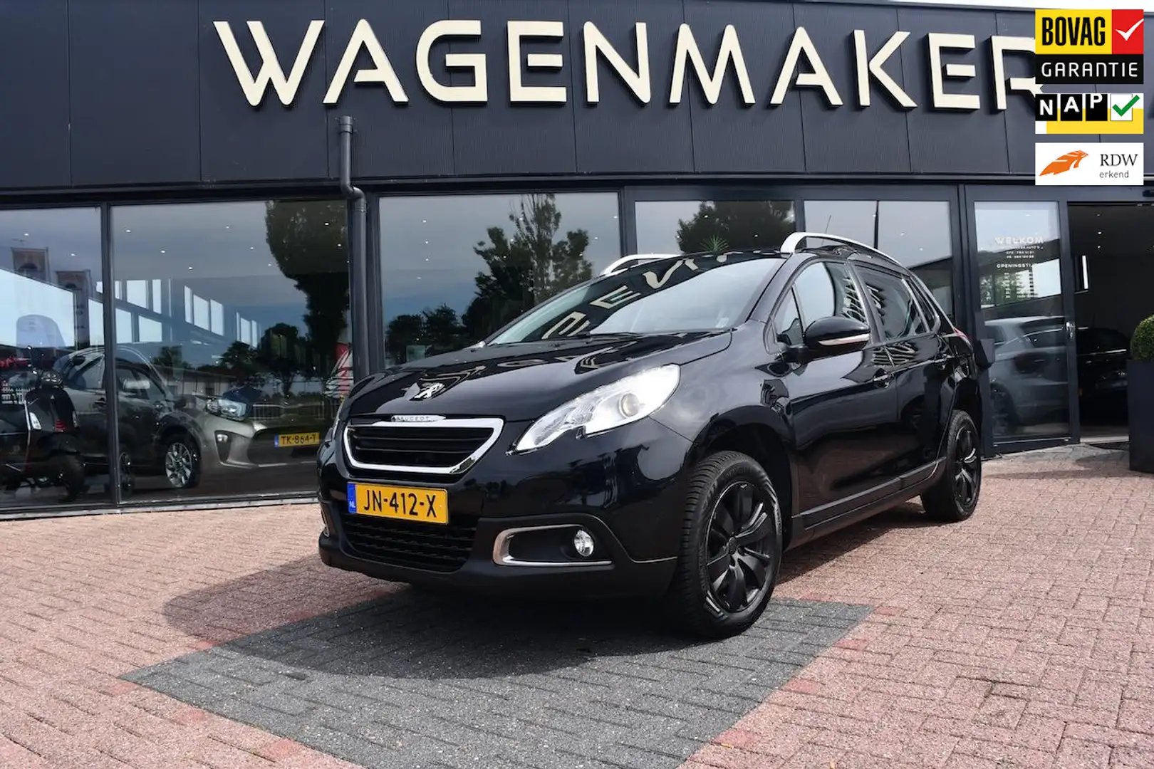 Peugeot 2008 1.2 PureTech Blue Lion Airco|Cruise|NAVI|PANO Schwarz - 1