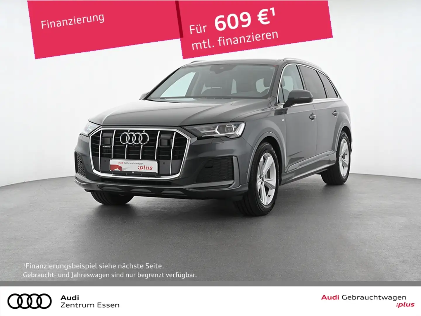 Audi Q7 45 TDI quattro S-LINE TIPTRONIC LED NAV SHZ   RÜFA Grau - 1
