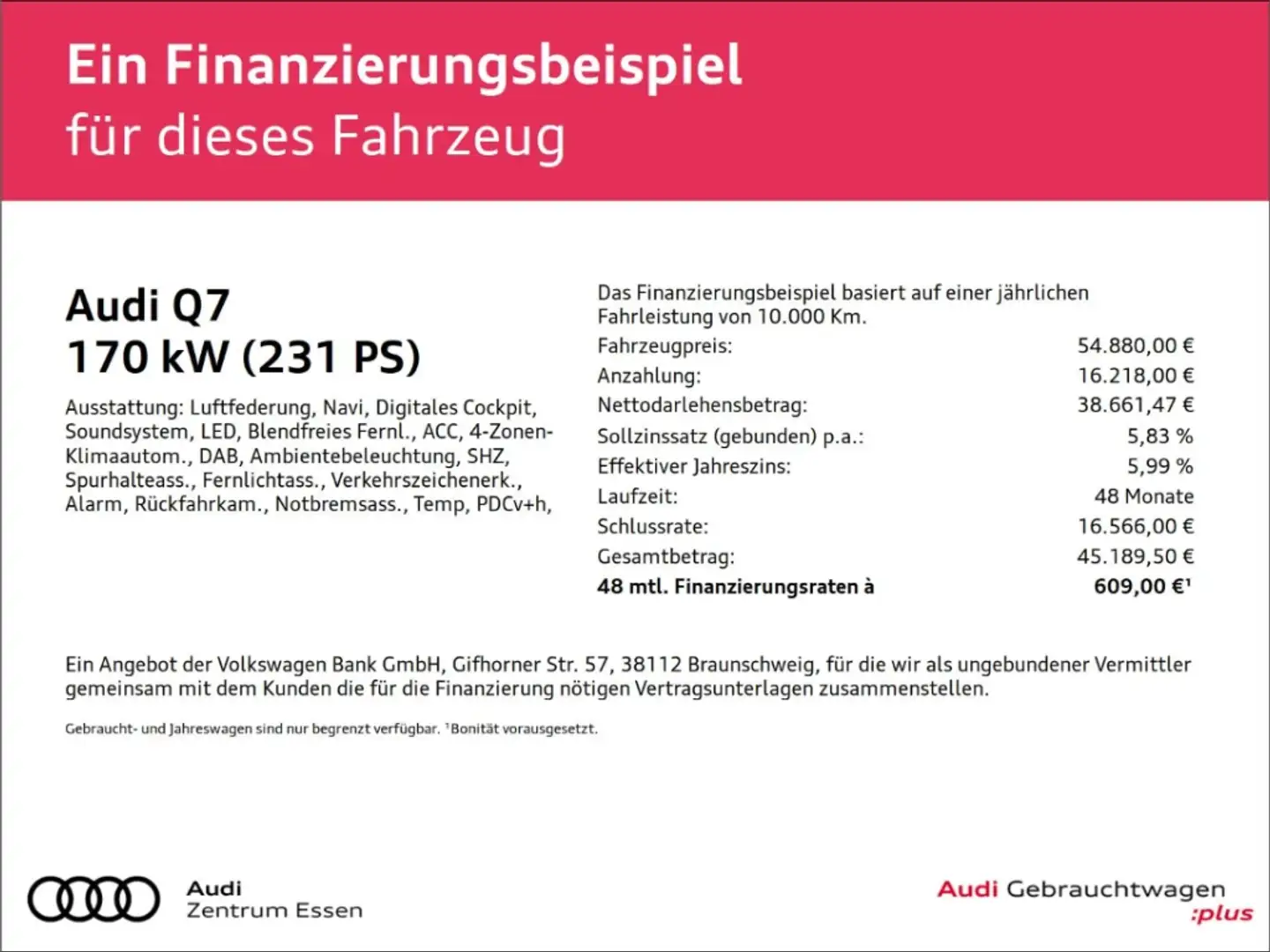 Audi Q7 45 TDI quattro S-LINE TIPTRONIC LED NAV SHZ   RÜFA Grau - 2