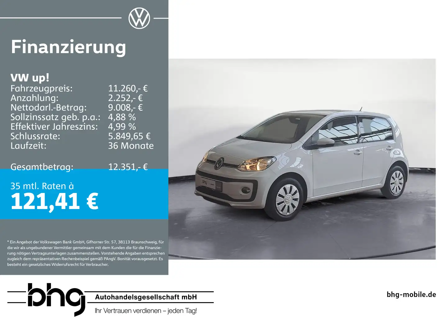 Volkswagen up! . Weiß - 1