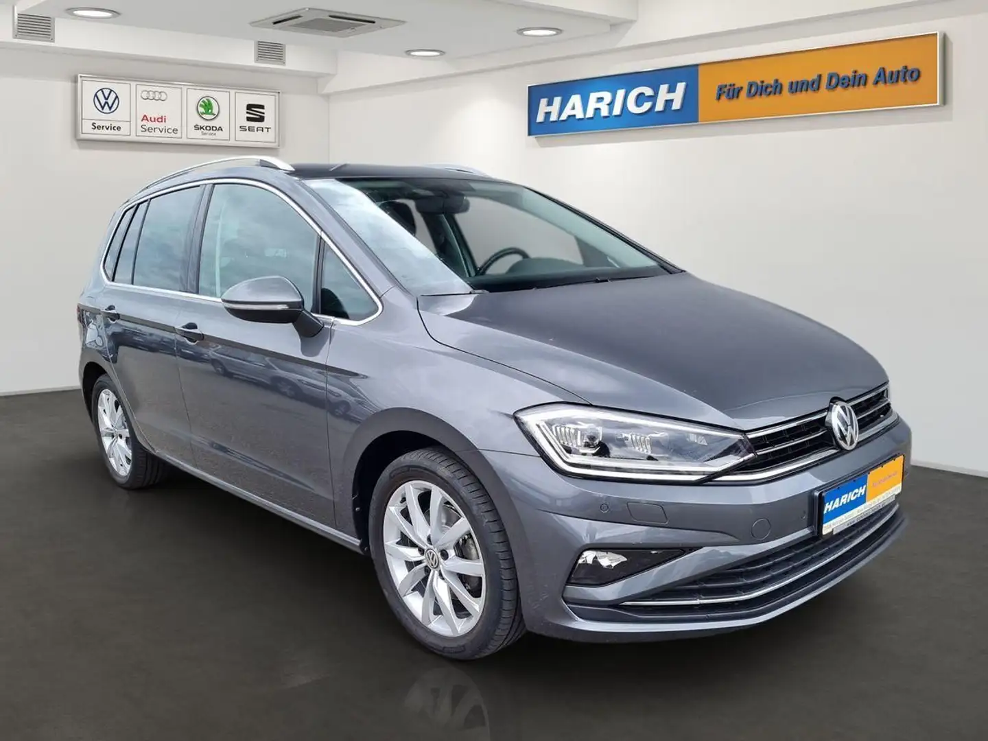 Volkswagen Golf Sportsvan Highline 1.5TSI DSG AHK NAVI PDC Gris - 2