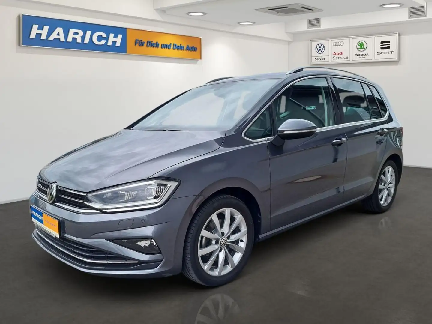Volkswagen Golf Sportsvan Highline 1.5TSI DSG AHK NAVI PDC Gris - 1