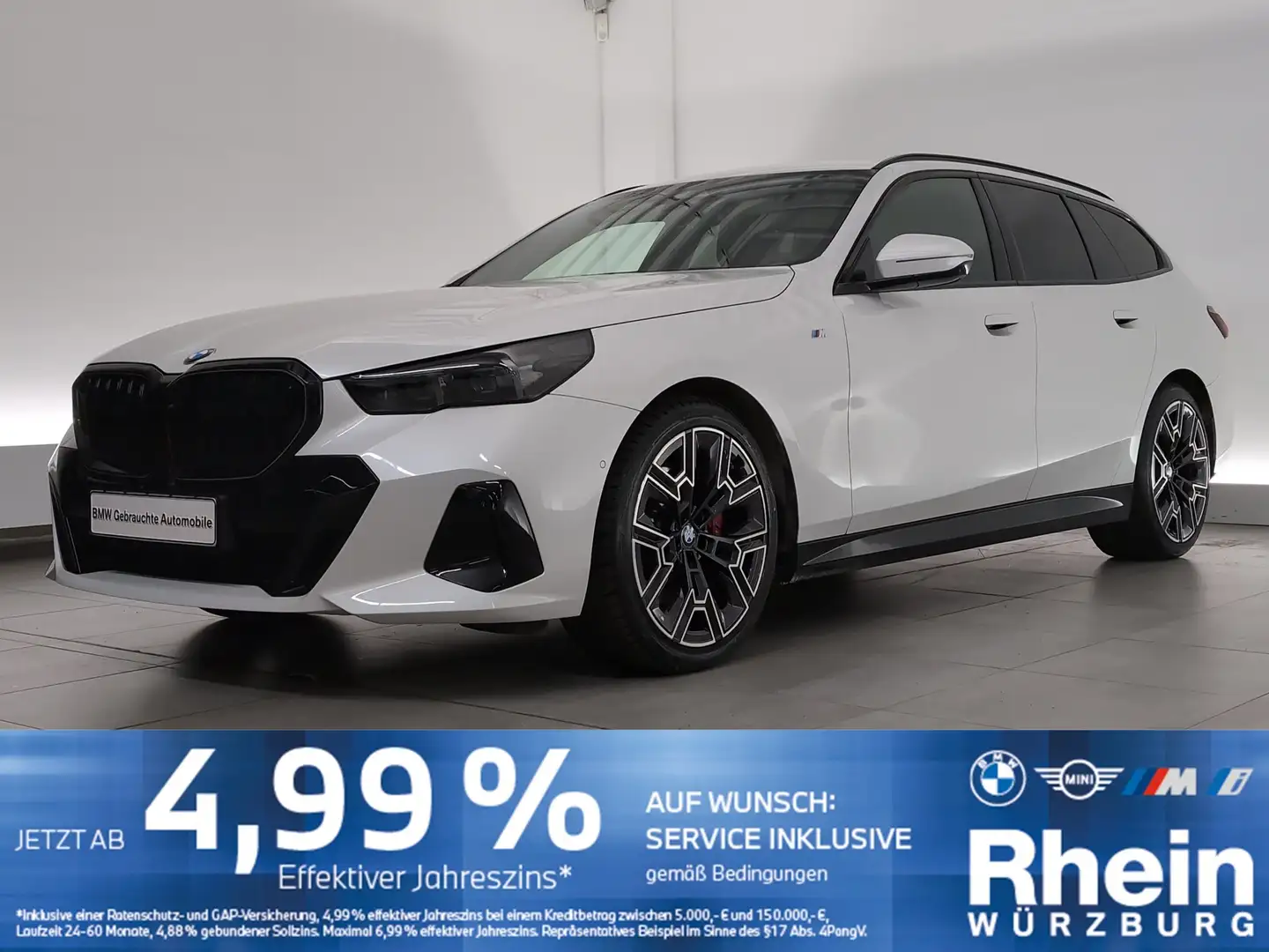 BMW 520 d Tour M Sport Navi/LED/AHK/HiFi/KomfZg/DAB Navi/L Weiß - 1